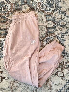 Nike Pink Fleece Jogger Pants